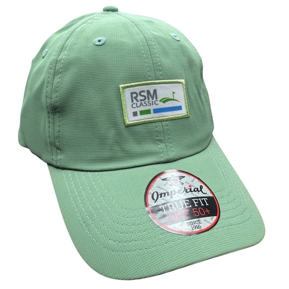 Imperial RSM Classic Golf Hat Cap Light Green True Fit UPF 50 Synovus Patch NWT